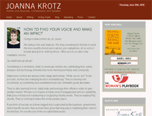 Tablet Screenshot of joannakrotz.com